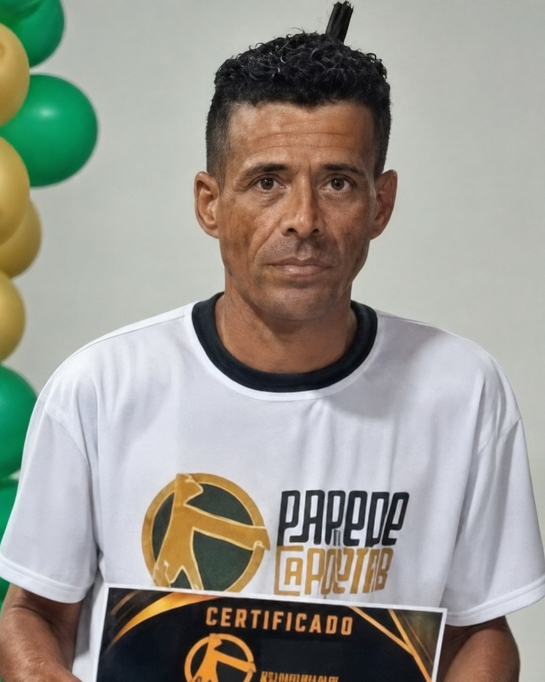 Cleverson Cantador, aluno formado do Grupo Parede Capoeira